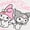 Winter White, variant on Hello Kitty My Melody and Kuromi Women's Graphic Tank Top and Shorts Set, 2-Piece, Sizes XXS-XXL