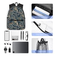 thumbnail image 3 of Horeoi Indian Paisley 2 Print Casual Backpack for School Work Travel Hiking with Laptop Compartment and Side Pockets Lightweight Design, 3 of 6