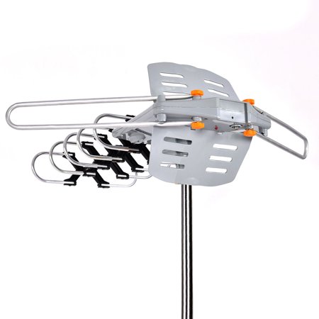 100 Mile 360 Rotor 1080p Outdoor Amplified Antenna Digital Hd Tv Uhf Vhf Adaptor Walmart Canada