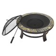 thumbnail image 3 of Astella  Black Powder Coated Steel 30-inch Round Wood-burning Fire Pit, 3 of 5