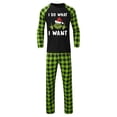 thumbnail image 2 of Conjuntos de pijamas navideños familiares a juego Grinch 2024, pijama de Grinch con parte superior y pantalones de pijama a cuadros, pijama de Grinch para niños y adultos para la familia, Hombres L, 2 of 3
