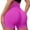 Hot Pink, variant on Hienoo Women's High Waist Workout Shorts Solid Seamless Athletic Biker Shorts, Sizes S-L