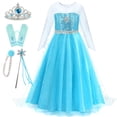 thumbnail image 1 of Vestido de princesa BOMLY con tiara y peluca, conjunto de 160 guantes, 1 of 5
