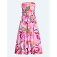 thumbnail image 4 of Free Assembly Women's and Women's Plus Strapless Cotton Poplin Tiered Midi Dress, Sizes XS-4X, 4 of 4