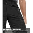 thumbnail image 3 of Lavenicole Work Pants for Men Stretch Cargo Pants Water Resistant Outdoors Trousers with 9 Pockets( No Belt ), 3 of 7