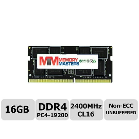 MemoryMasters Hynix IC 16GB DDR4 2400MHz PC4-19200 Non ECC Unbuffered 1.2V CL16 2Rx8 Dual Rank 260 Pin SODIMM Laptop Notebook Computer Memory Ram Module Upgrade