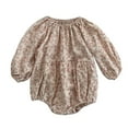 thumbnail image 2 of Toddler Boys Floral Rompers Long Sleeve Baby Girls Autumn Romper Bodysuit Clothes Jumpsuit Cute Outfits 6-12 Months, 2 of 5