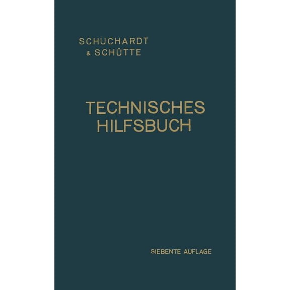 Technisches Hilfsbuch, (Paperback)