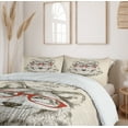 thumbnail image 6 of Ambesonne Keep Calm Duvet Cover Set, Hipster Wolf Be Smart, 2-Calking, Pale Mustard Taupe, 6 of 6