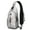 Grey-68, variant on Artistic Bear Pattern Sling Backpack, Lightweight Crossbody Daypack with Cute Polar and Brown Bear Cartoon Print, Winter Forest Hunting Wild Design, Aesthetic Anti-theft Travel Bag for Outdoor, Gym