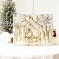 thumbnail image 5 of Bola de Navidad con forma de copo de nieve galvanizado, caja de bolas, decoración para árbol de Navidad, colgante, decoración navideña, bola de plástico, 5 of 5