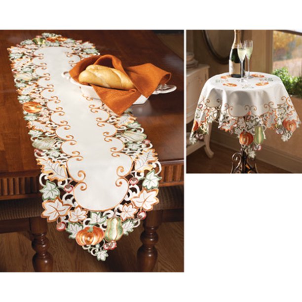 Autumn Harvest Diecut Decorative Table Linens, Runner