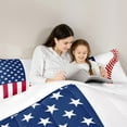 thumbnail image 5 of jejeloiu Abstract Baseball Pattern Bedding Comforter Set,American Flag Print Twin Comforter Sets,Red White Blue Bedding Set For Kids,Luxury Bedroom Decor,2-Piece, 5 of 8
