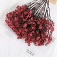 thumbnail image 6 of 12PCS Artificial Baby Breath Flowers, ZOELNIC Real Touch Gypsophila Fake Silk Flowers Bouquet for Home Wedding Bedroom Office Vase Indoor Décor (Fall Red), 6 of 6