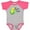 Baseball Heather and Hot Pink, variant on Inktastic Aw, Shucks, I'm Cute Corn Humor Boys or Girls Baby Bodysuit