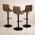 thumbnail image 1 of Sillas Altas para Barra de Cocina con Altura Ajustable Banco Desayunador Elegante para Decoración del Hogar Tejido Transpirable set de 3 piezas café, 1 of 1
