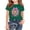 Army Green, variant on Girls School Graphic Tees（For 2-14）, Kid Tough Slim Breathable Short Sleeve Casual Tops For School or Party Blue 13-14 Years