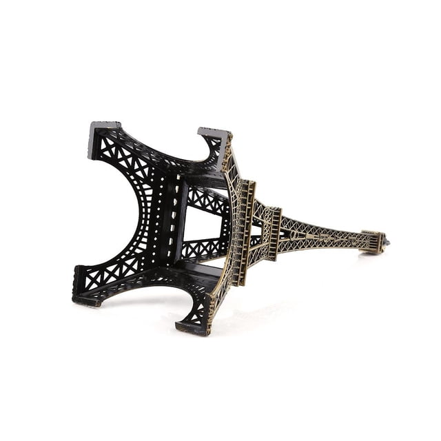 Torre Tono Bronce París Torre Eiffel Estatuilla Estatua Vintage aleación Modelo Decoración 25CM