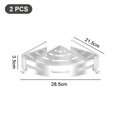 thumbnail image 2 of Support Triangulaire Sans Perçage pour Salle de Bain Support Mural pour Toilettes, 2 of 5