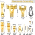 thumbnail image 2 of Picture Frame Hook, 250 Pieces Picture Hanging Kit, with Screws, Nails, D-Ring and Screw Eye, Sawtooth Hangers, Steel Cable, Picture Frame Hooks, 2 of 5