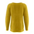 thumbnail image 4 of NAMTYQX Women's Sweaters Crew Neck Printing Long Sleeve Casual Loose Warm Women's Pullover Sweaters Yellow Size 3XL, 4 of 5
