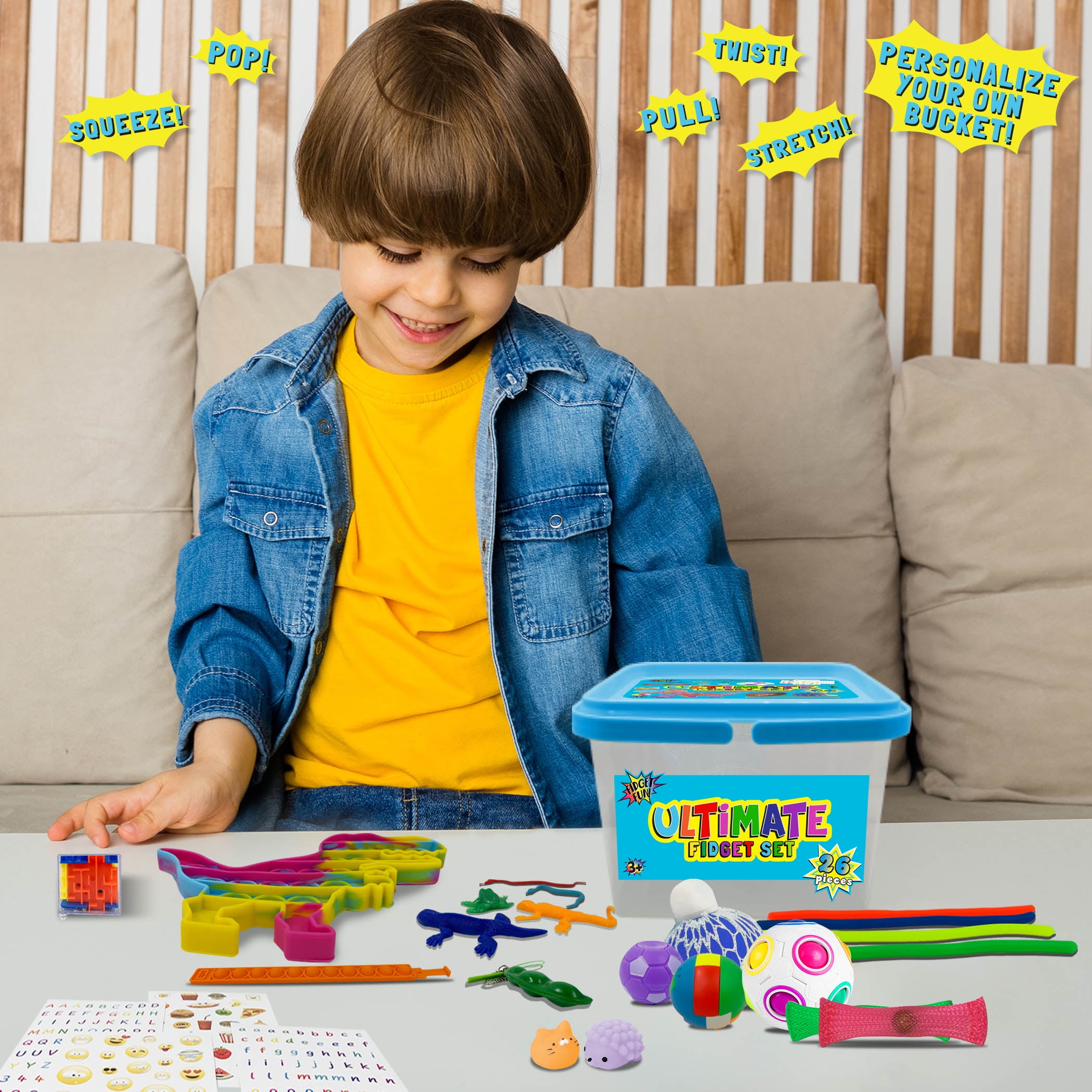 Fidget Fun 26 Piece Ultimate Fidget Set Blue