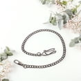 thumbnail image 4 of OULII 3Pcs Retro Black Metal Pocket Watch Chains with Clip Fob for Stylish Formal Wear, 4 of 8