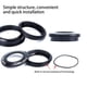 thumbnail image 3 of Soidarity Cojinete de bicicleta, componentes de reparación de auriculares, accesorios de marco, accesorio resistente para ciclismo, componente modificado, Ciclismo Negro 55 mm Soidarity OD027436-02, 3 of 6