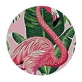 thumbnail image 4 of HAOXIT and Tropical Palm Leaves with Elastic Edge, Round Table Cloth Washable Reusable Table Cover for Kitchen Dining Party Picnic 54-58, 4 of 8