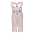 thumbnail image 3 of Disney Clothes Baby Girls Winnie the Pooh 2-Piece Quilted Overall Set, Infant Outfit with Coordinating Top and Quilted Overalls, Size 12M - Pink/Cream, 3 of 9