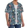 thumbnail image 2 of Goofa Dachshund Dog Puppy Printed Men's Casual Short-sleeved Shirt,Lightweight Breathable Button-down,Summer Casual men's top,Versatile Fashion shirt-3X-Large, 2 of 7