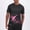 Pink, variant on Men's Athletic Running Tee (M-5XL), Short Sleeve Reflective Printed Outdoor Moisture Wicking Performance Top Gray Size L