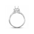 thumbnail image 2 of 14k White Gold Round Diamond Slender Bridal Wedding Ring Band Set 7/8 Cttw, 2 of 3