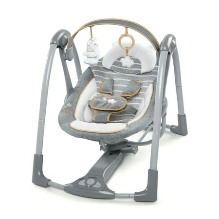 UPC: 0074451110236 | Ingenuity Boutique Collection Baby Swing N Go Rocker Chair Bella Teddy