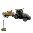 thumbnail image 1 of Carro Tractor a Control Remoto De Granja Remolque c/Animales verde, 1 of 7