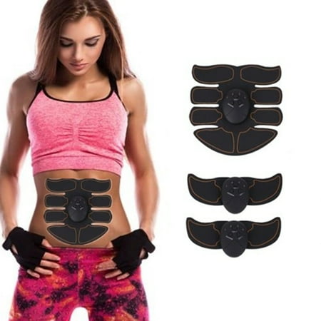 Inspiratory Muscle Trainer Ultimate ABS Stimulator, Abdominal Arm Leg Hip Muscle Trainer Toner, Fitness Electric Slimming Belt Ab Belly Sticker ()