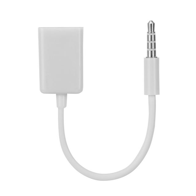Cable auxiliar de Jackto USB, conector macho de 3,5 mm Cable Jackto USB Cable auxiliar de Plugto USB impulsado por rendimiento