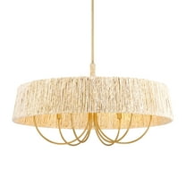 Minka Lavery 3606 Hellia 6 Light 36" Wide Multi Light Pendant - Brass