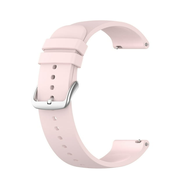 22mm Solid Color Silicone Sports Sweat Proof Correa de reloj con diseño de moda y fácil reemplazo