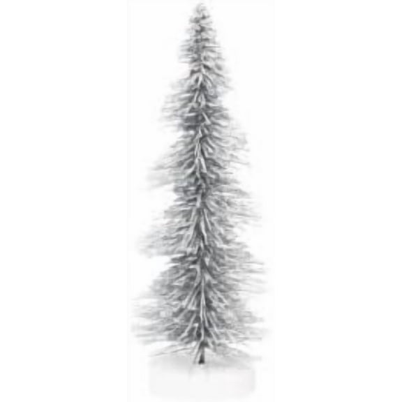 Christmas Tree Artificial Silver Glitter 11"