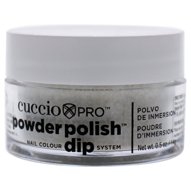 Polvo de uñas Cuccio Pro Powder Polish Nail Colour Dip System - Gold Glitter Nail Powder Dama 0.5 oz