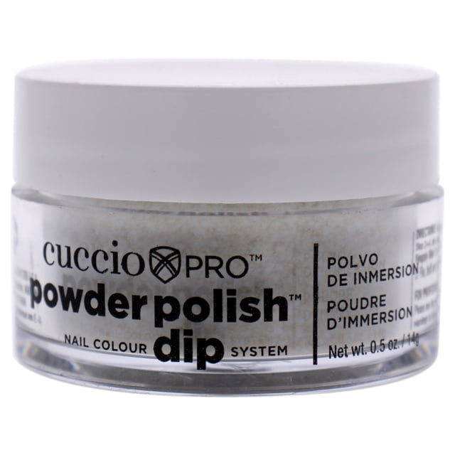 Polvo de uñas Cuccio Pro Powder Polish Nail Colour Dip System - Gold Glitter Nail Powder Dama 0.5 oz