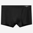thumbnail image 2 of Riecok Mens Cotton Briefs Mid-Rise Stretch Breathable Soft Comfortable Tagless Plat Brifes Black XXXXL, 2 of 3