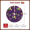 thumbnail image 4 of Bingfone Christmas Tree Skirt Mat Christmas Decoration Interior 30"-Mardi Gras And Donuts, 4 of 8