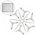 thumbnail image 2 of Bed Sheet Clips 3 Way Anti-slip Practical 6 Sides Elastic Sheet Mattress-adjustable Fasteners Bed Sheet Holders (1 Set), 2 of 6