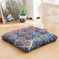 thumbnail image 7 of Meditation Pillow for Sitting, Boho Floor Cushion, Dutch Velvet Cushion for Yoga and Relaxation, Square Floor Pillow 22'' x 22'', 7 of 7