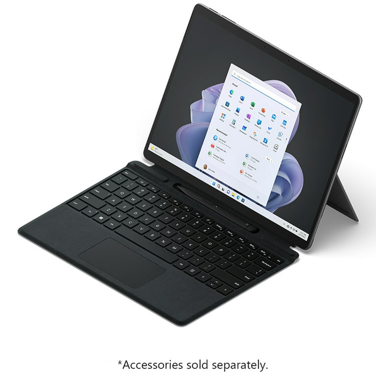 Microsoft QIX00018 Surface Pro 9 13 Touch Tablet, Intel i7, 16GB/256GB,  Graphite Bundle with Microsoft Surface Pro Keyboard, Microsoft Surface Slim