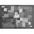 thumbnail image 1 of Ahgly Company Indoor Rectangle Abstract Gray Contemporary Area Rugs, 2' x 3', 1 of 1