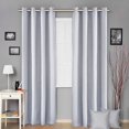 thumbnail image 6 of Ctnporpo Curtains Silver Grey Faux Silk Curtains Gray Curtains for Bedroom 34 X 84 Inch Room Darkening Satin Drapes/Curtains Thermal Insulated Window Curtains for Living Room, 6 of 7
