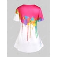 thumbnail image 3 of Camiseta Salpicadura de Pintura Tamaño Grande Rosegal Camisetas tallas grandes, 3 of 5